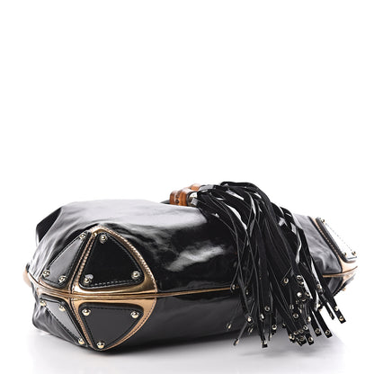 Gucci Coated Canvas Medium Indy Top Handle Hobo Black 4 of 12
