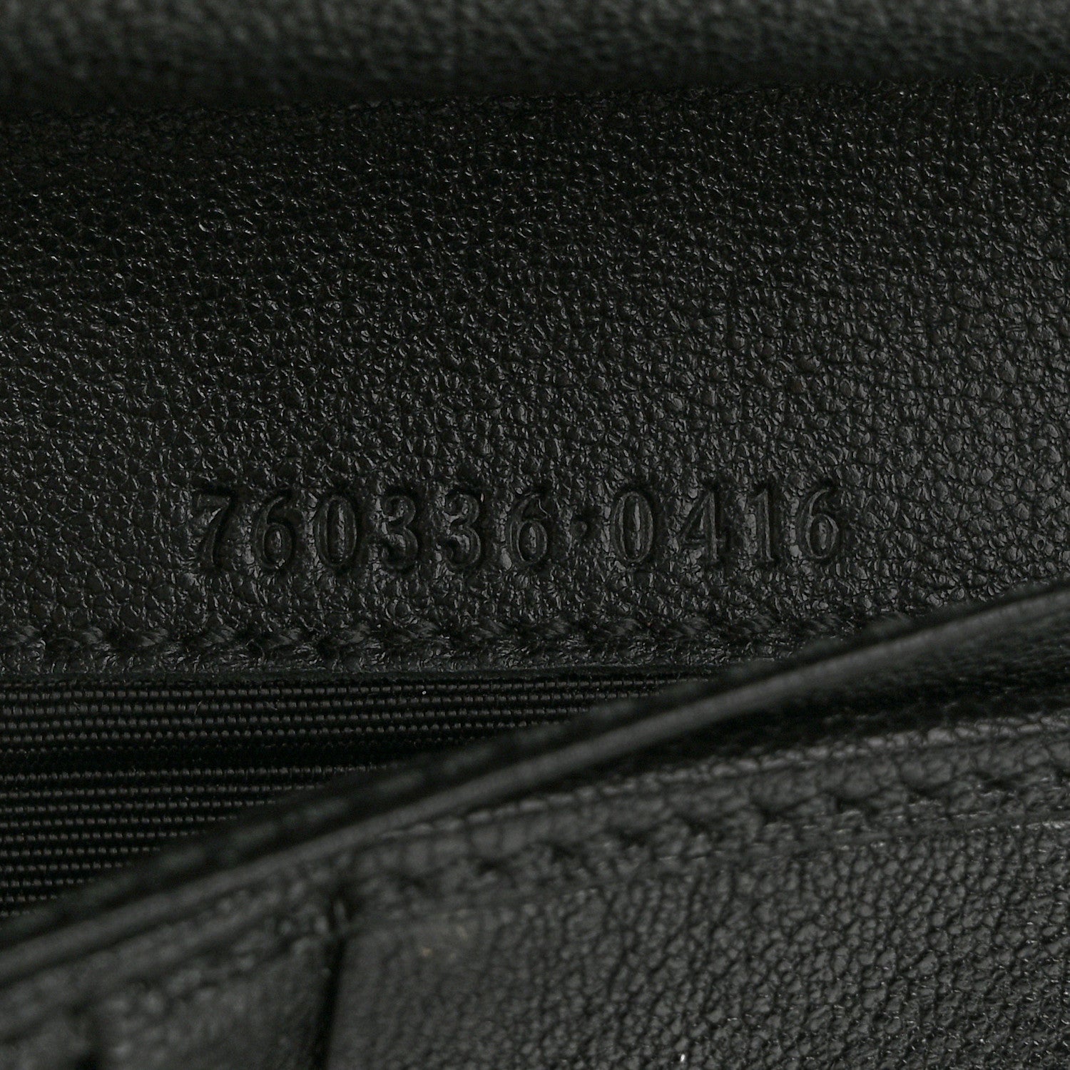 Gucci Sakai Be Green Calfskin Diagonal Stitched Blondie Travel Wallet Black 7 of 12