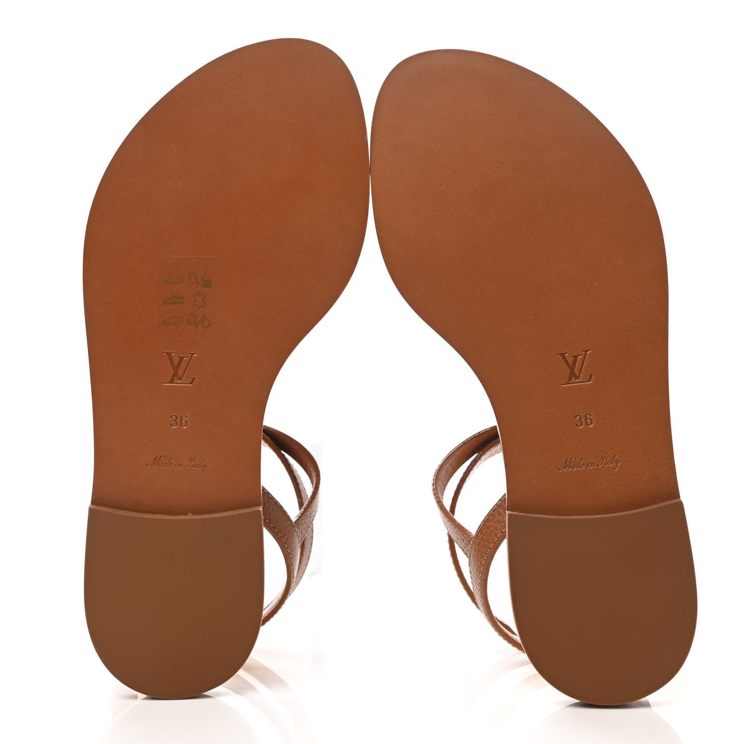 Louis Vuitton Monogram Explorer Flat Sandals 36 Cognac Brown 5 of 7