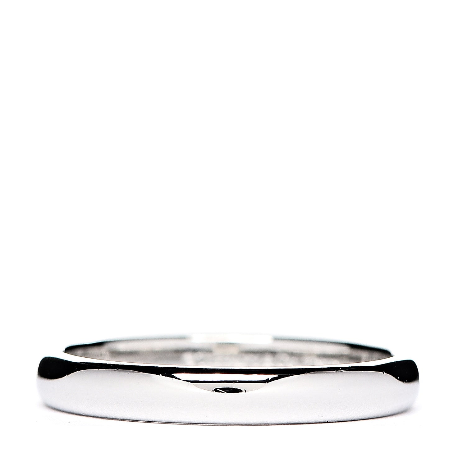 Platinum 3mm Classic Wedding Band Ring 56 7.75
