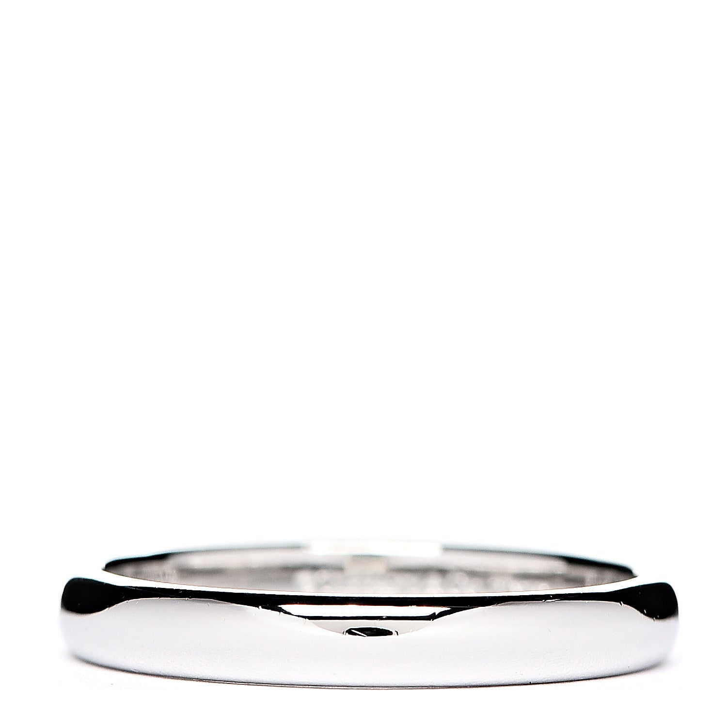 Tiffany Platinum 3mm Classic Wedding Band Ring 56 7.75 1 of 3