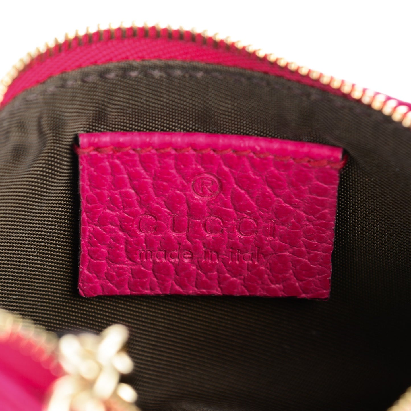 Dollar Calfskin Swing Key Case Blossom