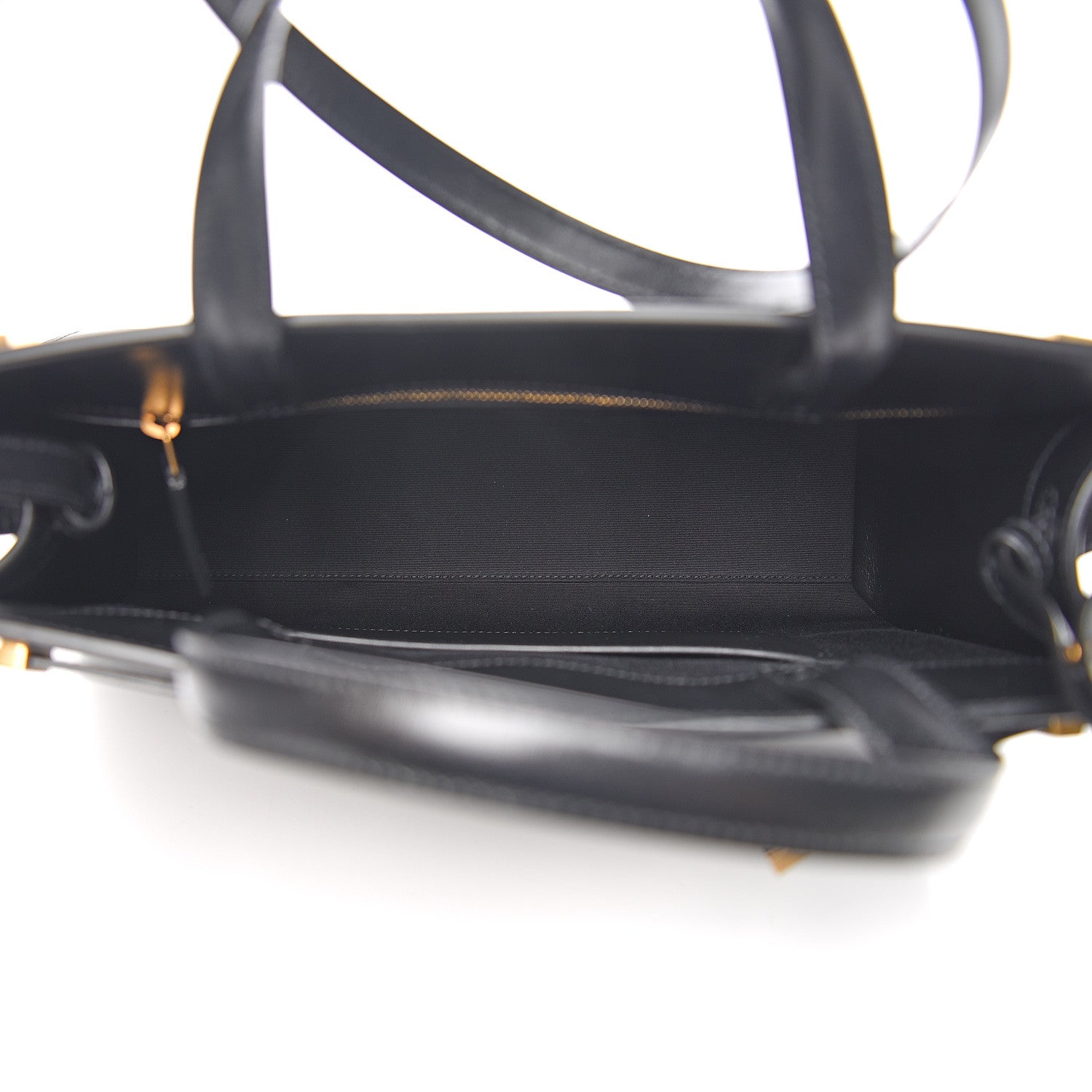 Saint Laurent Calfskin Small Manhattan Shopper Tote Black 4 of 9