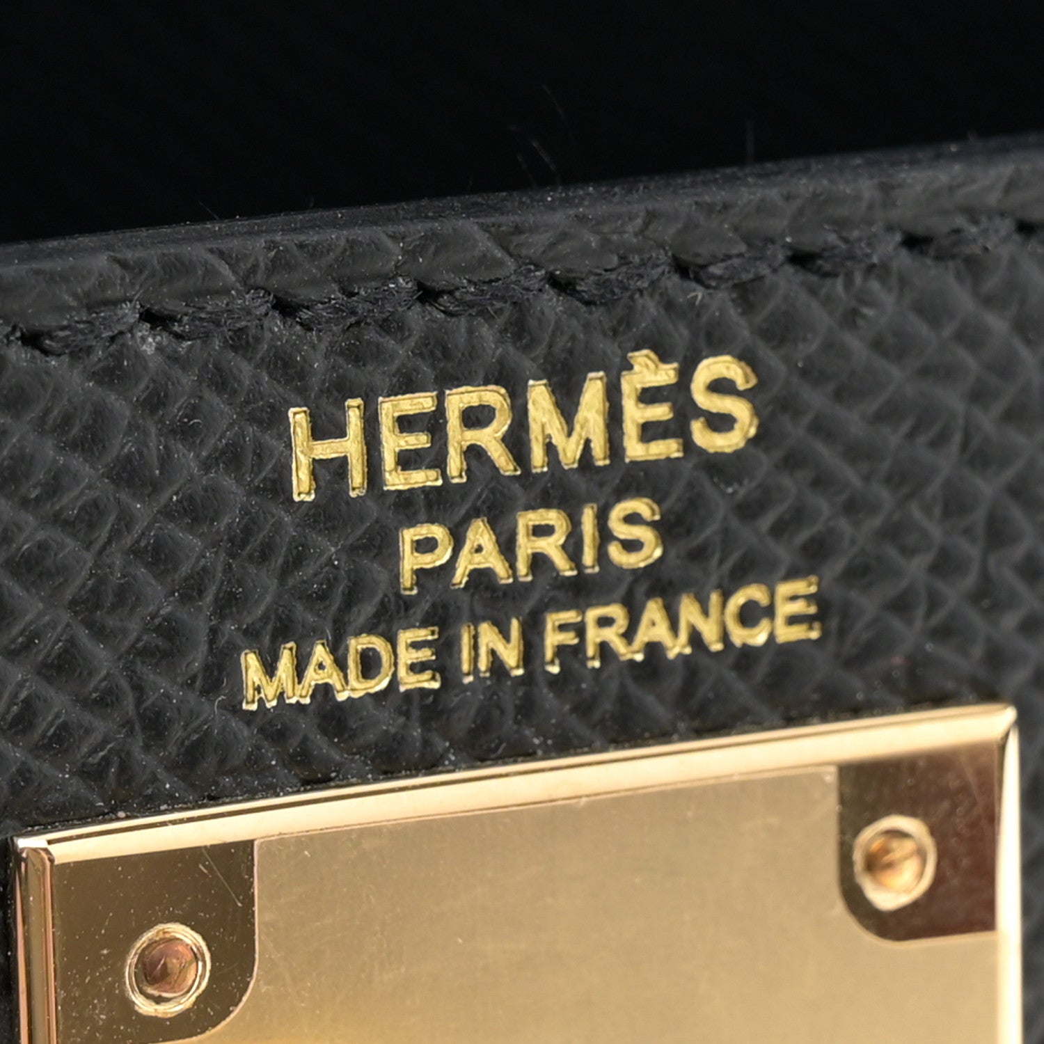 Hermes Epsom Kelly Sellier 28 Black 6 of 14