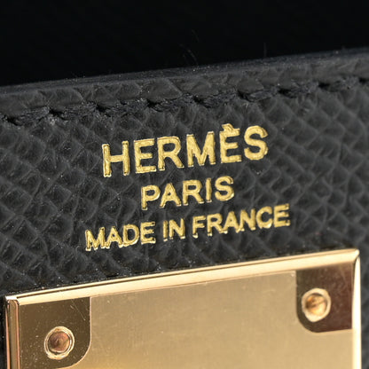Hermes Epsom Kelly Sellier 28 Black 6 of 14