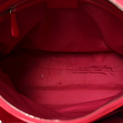 Christian Dior Patent Cannage Large Dior Soft Shopping Tote Red 5 of 11