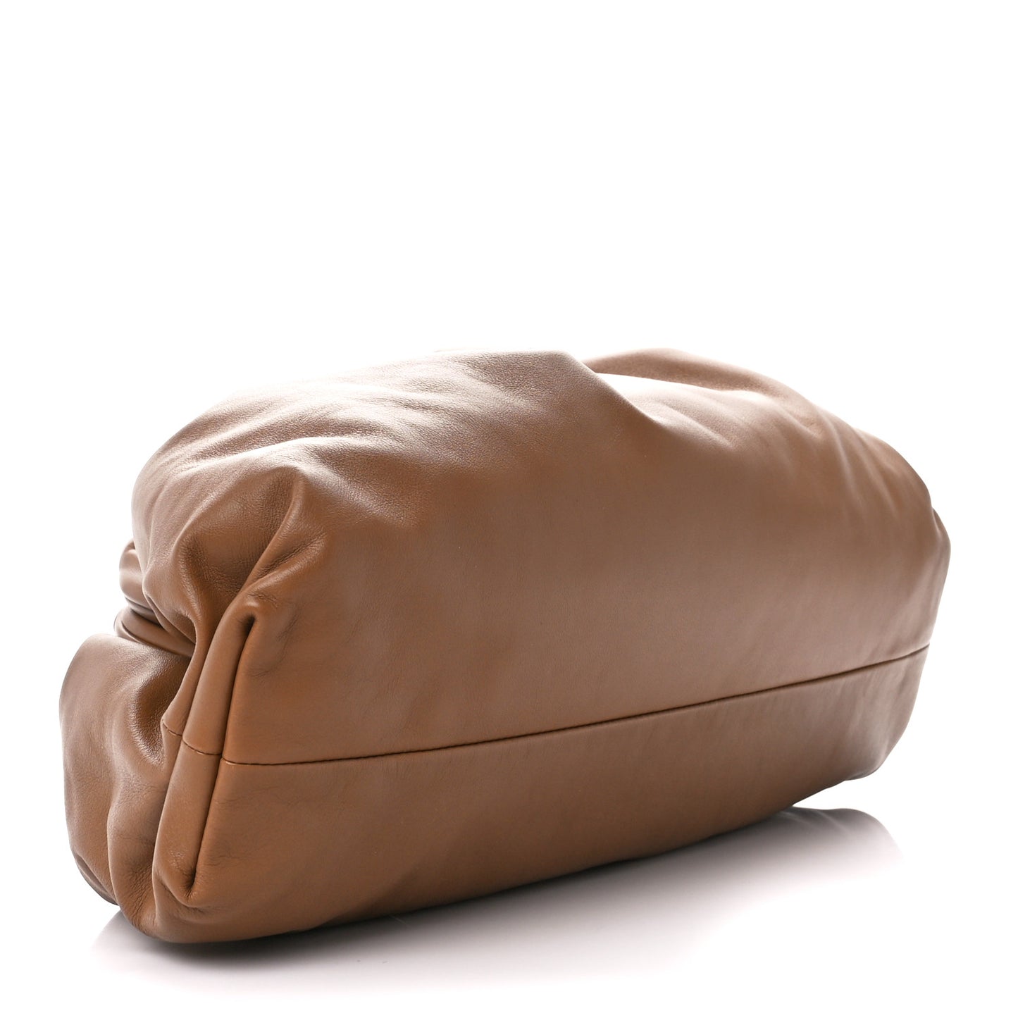 Smooth Butter Calf The Pouch Oversized Clutch Cammello