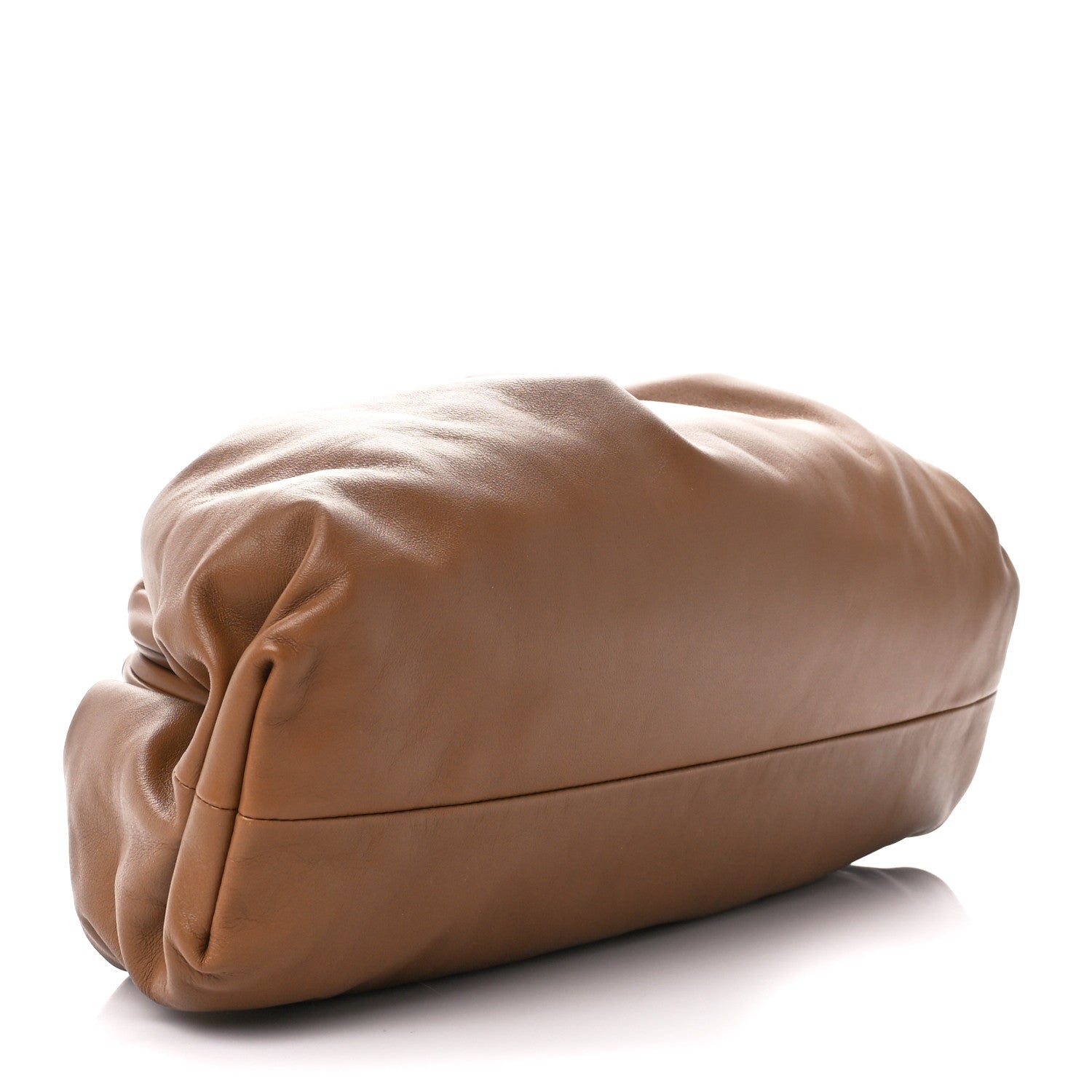 Bottega Veneta Smooth Butter Calf The Pouch Oversized Clutch Cammello 4 of 11