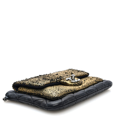 Chanel Lambskin Mineral Nights Wristlet Gold Black 4 of 10