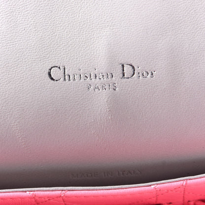 Christian Dior Lambskin Cannage Medium Miss Dior Flap Pink Grey 6 of 9