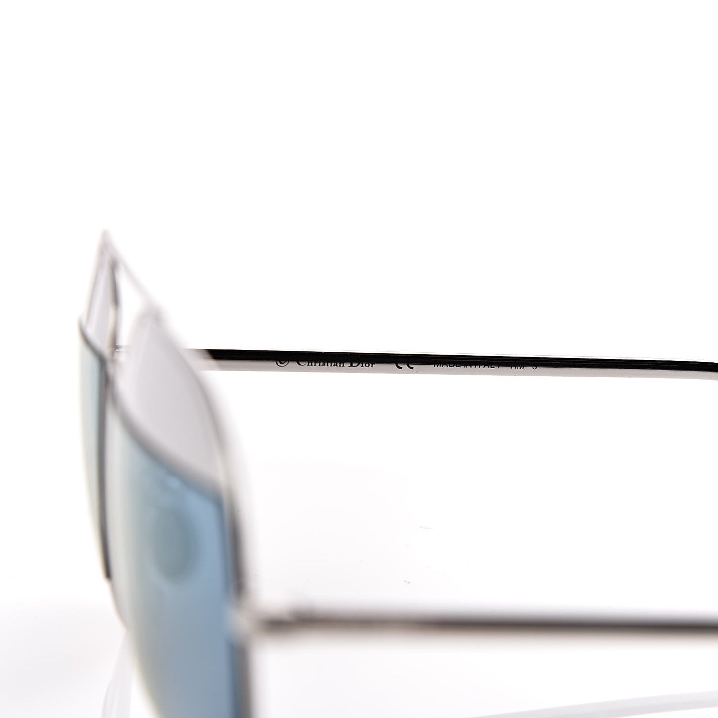 Split 1 Aviator Sunglasses Silver Blue