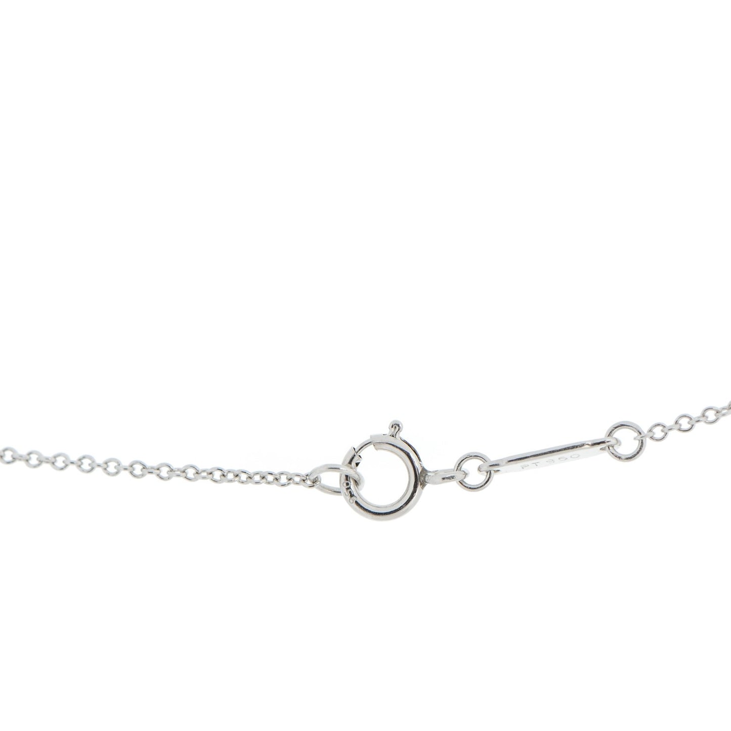 Platinum Diamond .90ct Fleur De Lis Key Pendant Necklace