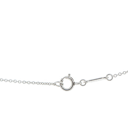 Tiffany Platinum Diamond .90ct Fleur De Lis Key Pendant Necklace 3 of 8