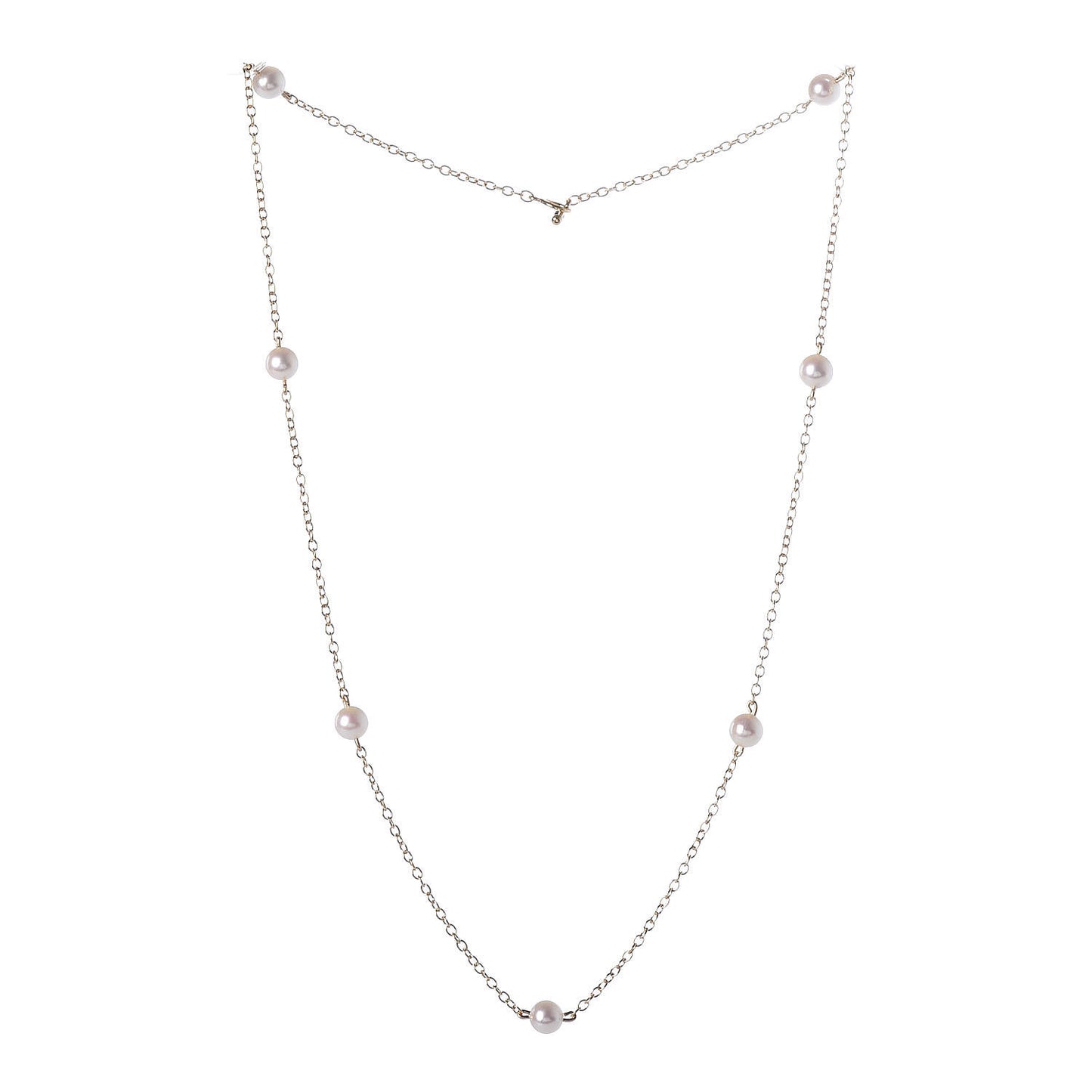 18K Yellow Gold Freshwater Pearl 5mm Elsa Peretti Pearls By The Yard Necklace