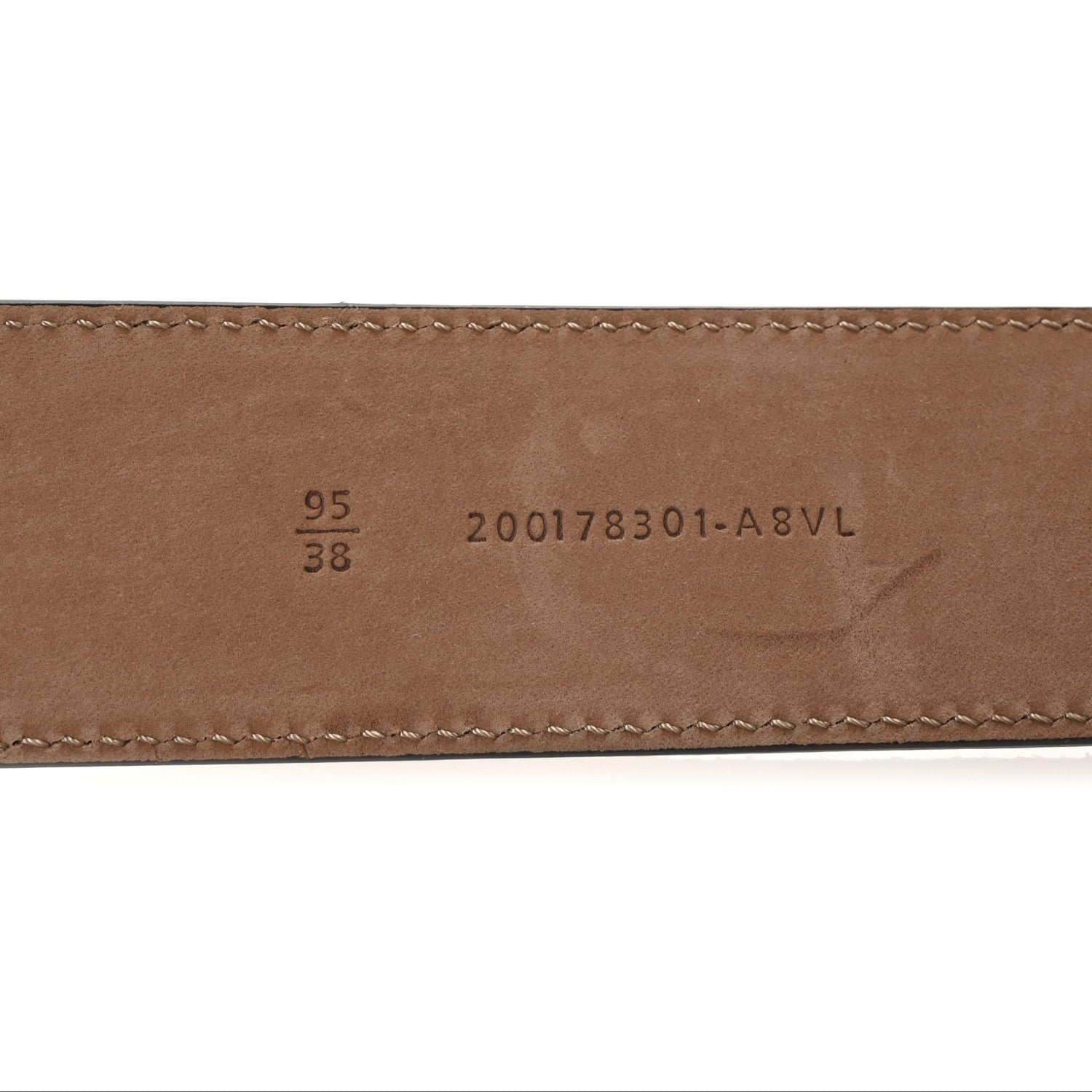 Fendi Snakeskin FF Belt 95 38 Brown Multicolor 4 of 4