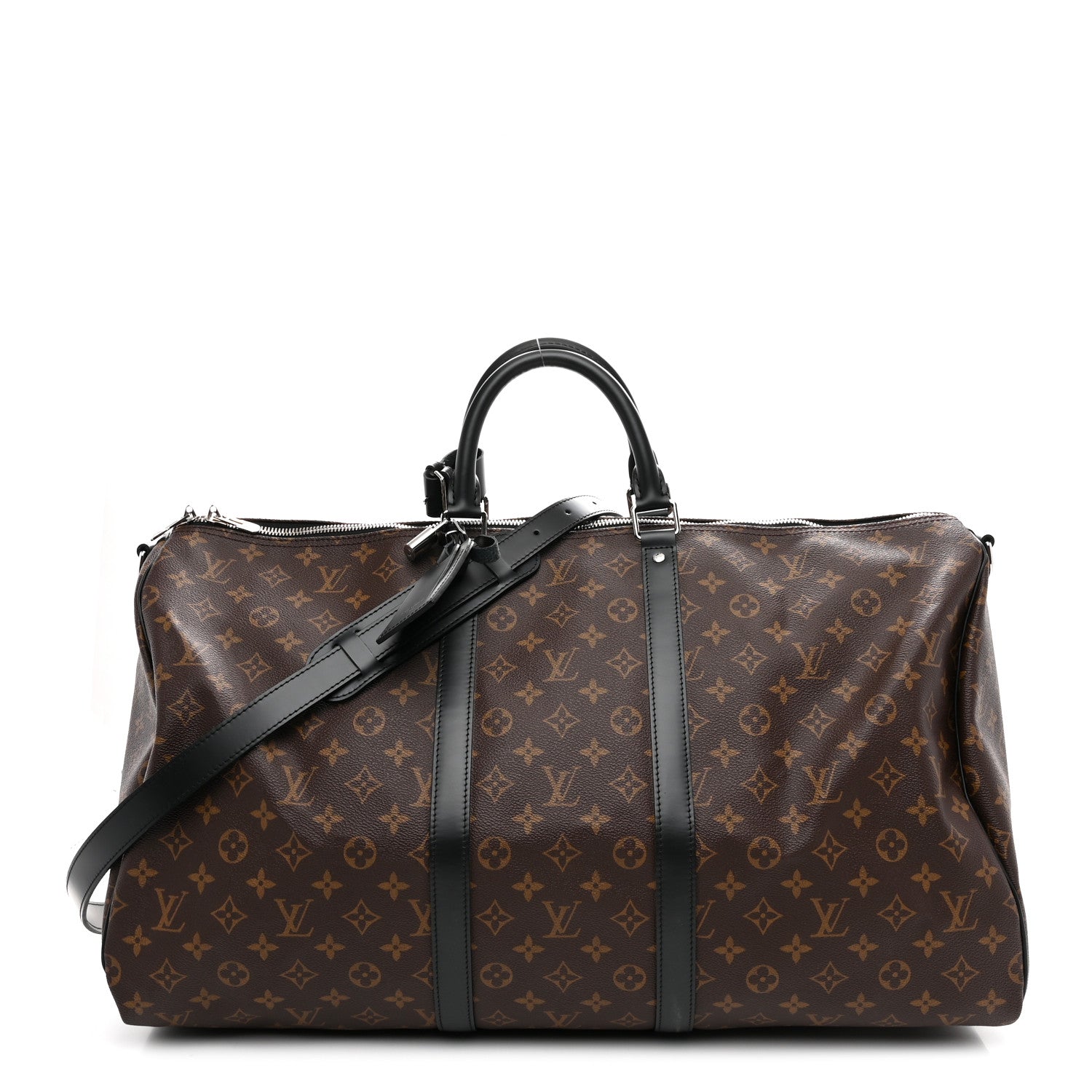 Louis Vuitton Monogram Macassar Keepall Bandouliere 55 1 of 8