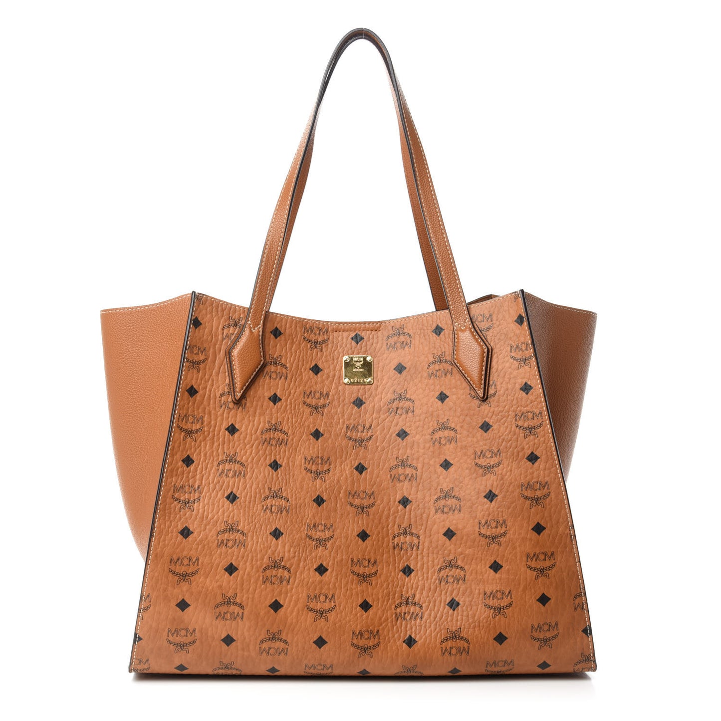 Visetos Large Luisa Shopper Tote Cognac