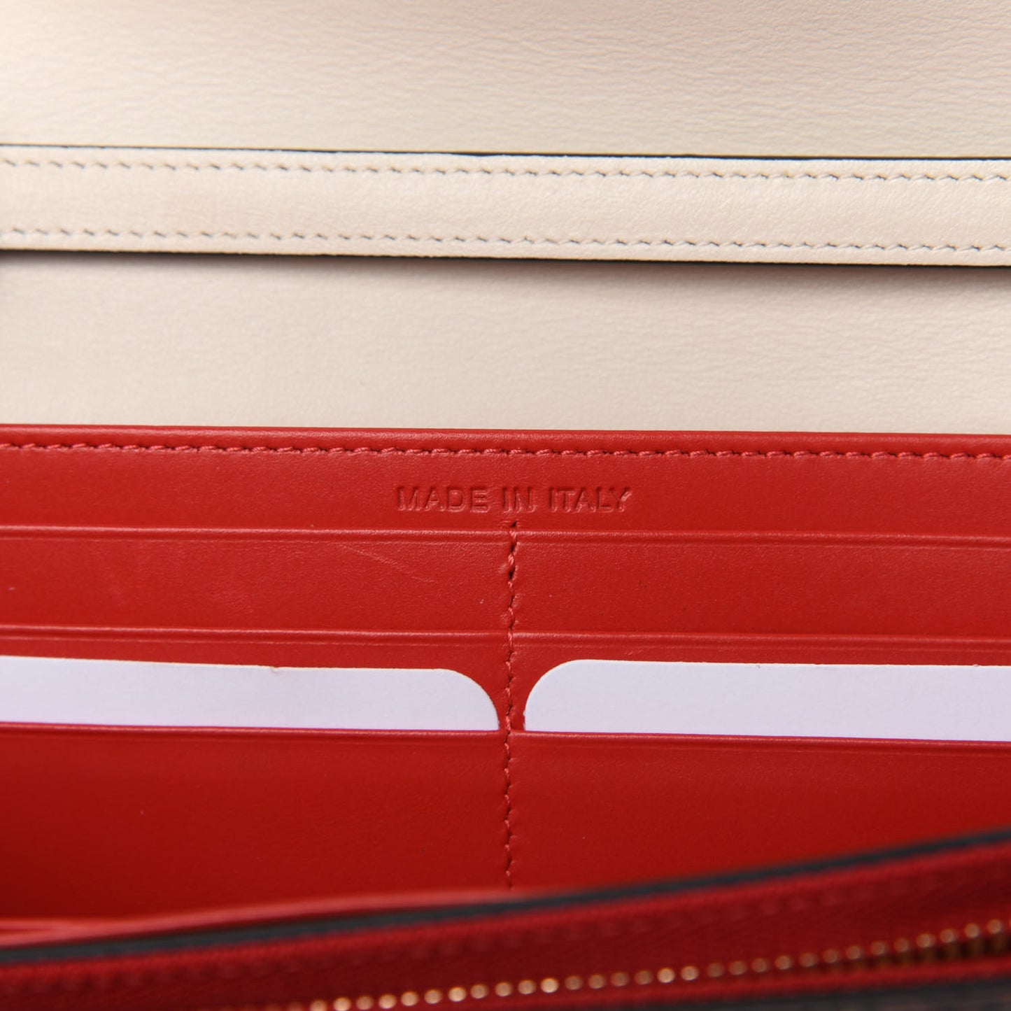 Patent Printed Collage Flap Wallet Multicolor