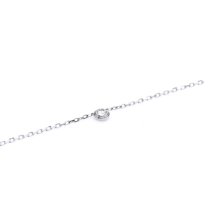 Cartier 18K White Gold Diamond SM D'Amour Pendant Necklace 6 of 8