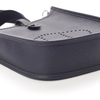 Hermes Taurillon Clemence Amazone Evelyne TPM Bleu Nuit Bleu Indigo 8 of 10