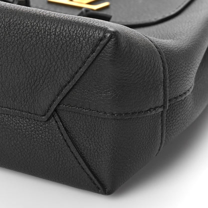 Louis Vuitton Calfskin Lockme Mini Backpack Black 7 of 7