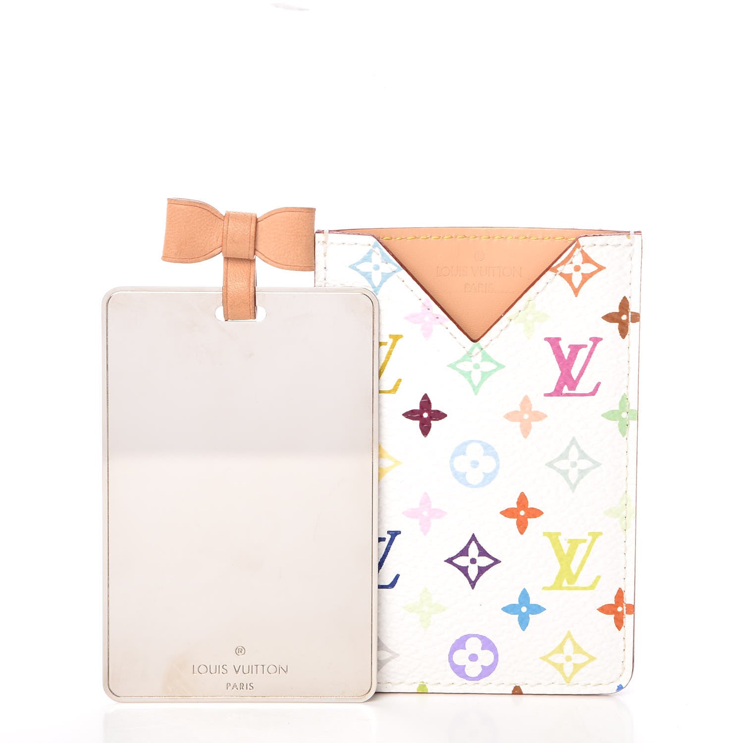 Louis Vuitton Monogram Multicolor Mirror and Case Pouch White 5 of 9