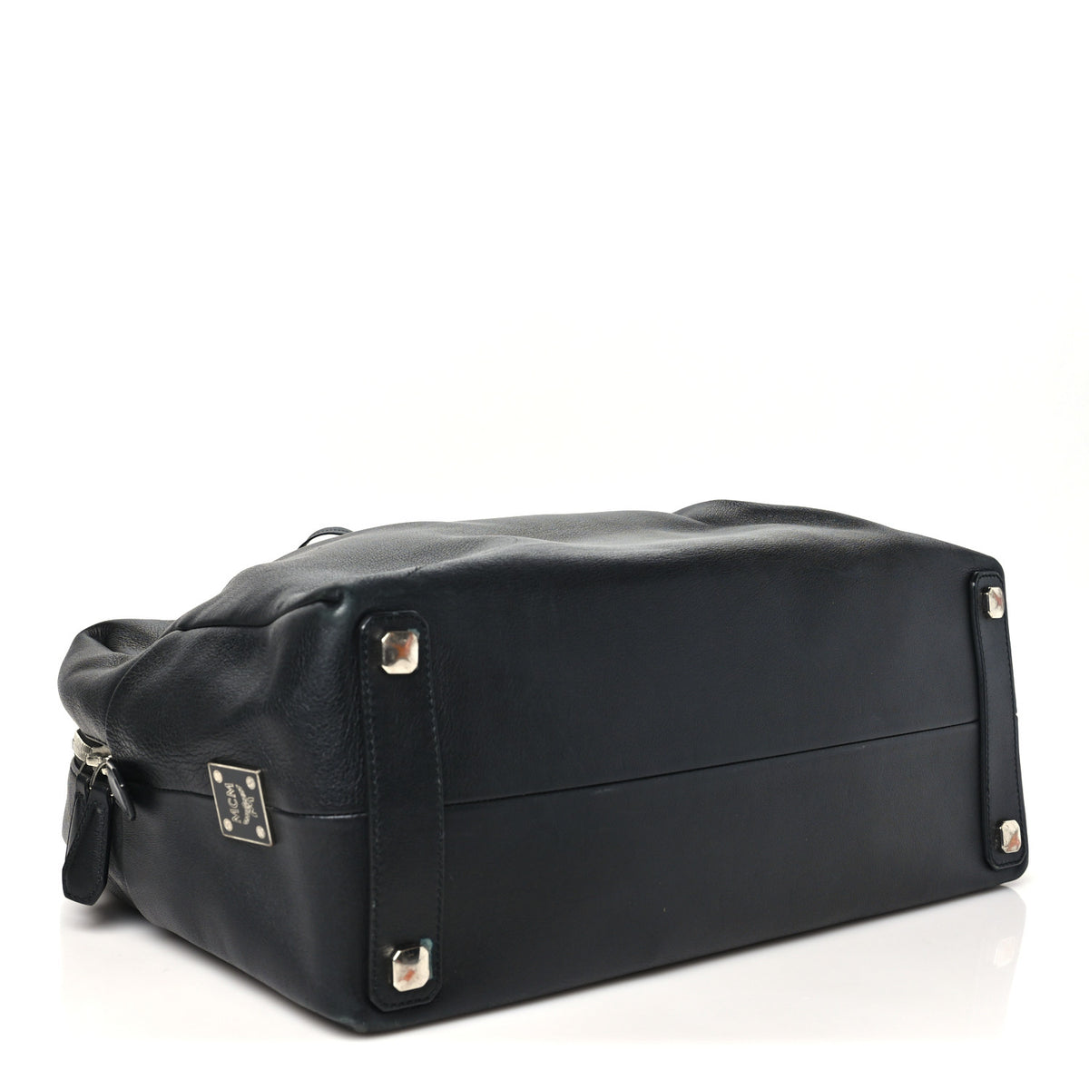 MCM Calfskin Boston Bag Black 4 of 9