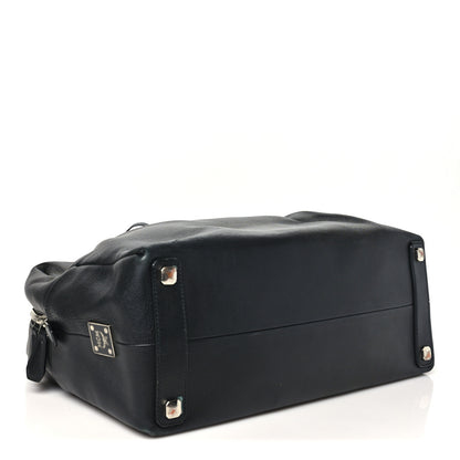 MCM Calfskin Boston Bag Black 4 of 9