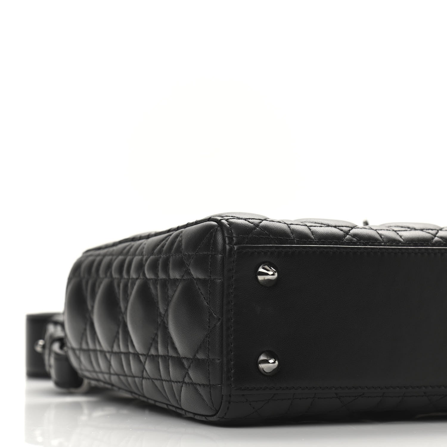 Christian Dior Lambskin Cannage Small My ABCDior Lady Dior Black 8 of 10