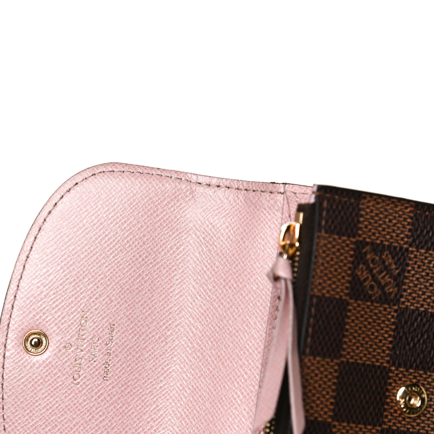 Louis Vuitton Damier Ebene Rosalie Coin Purse Rose Ballerine 11 of 12