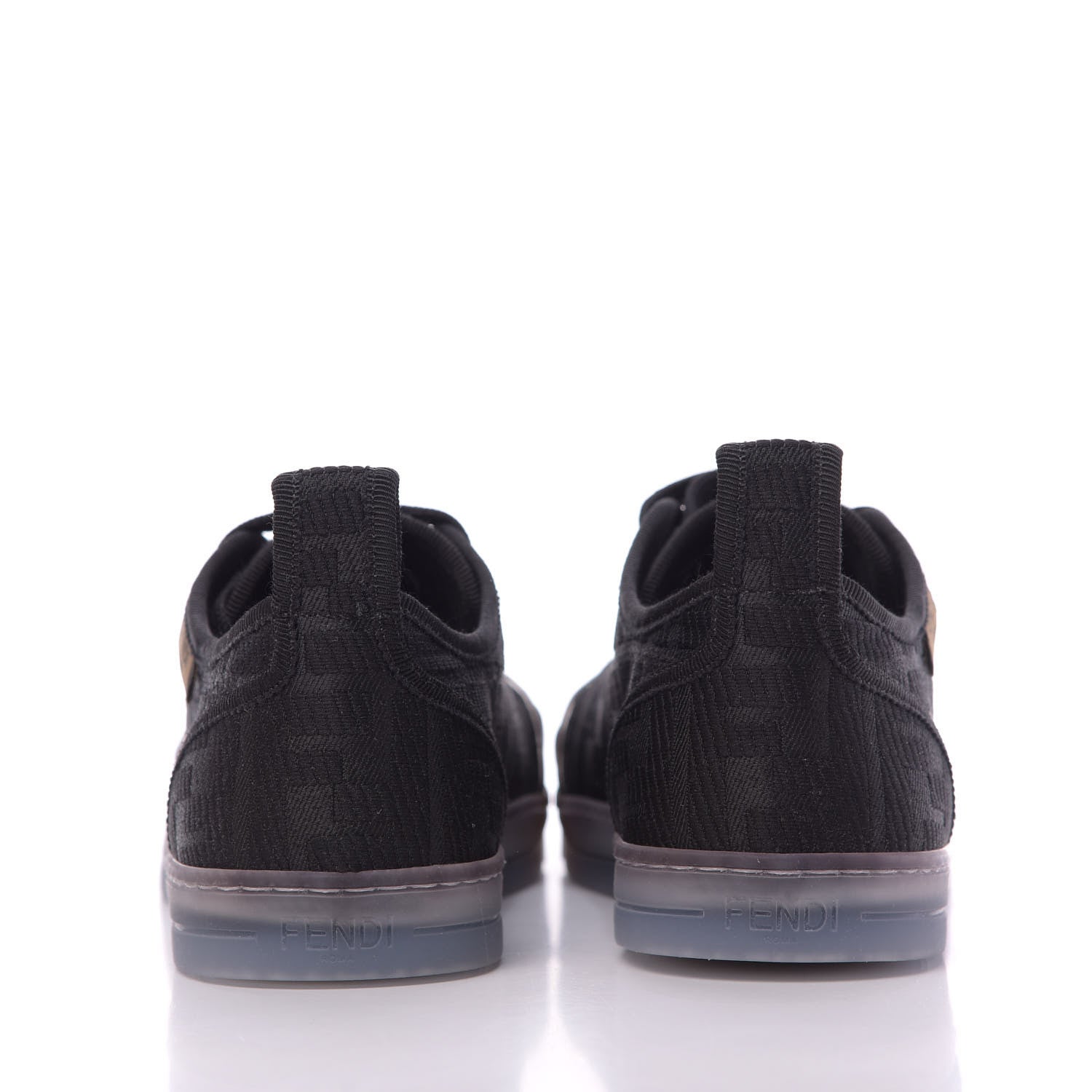 Fendi Corda FF Promenade Low Top Sneakers 35 Black 7 of 9