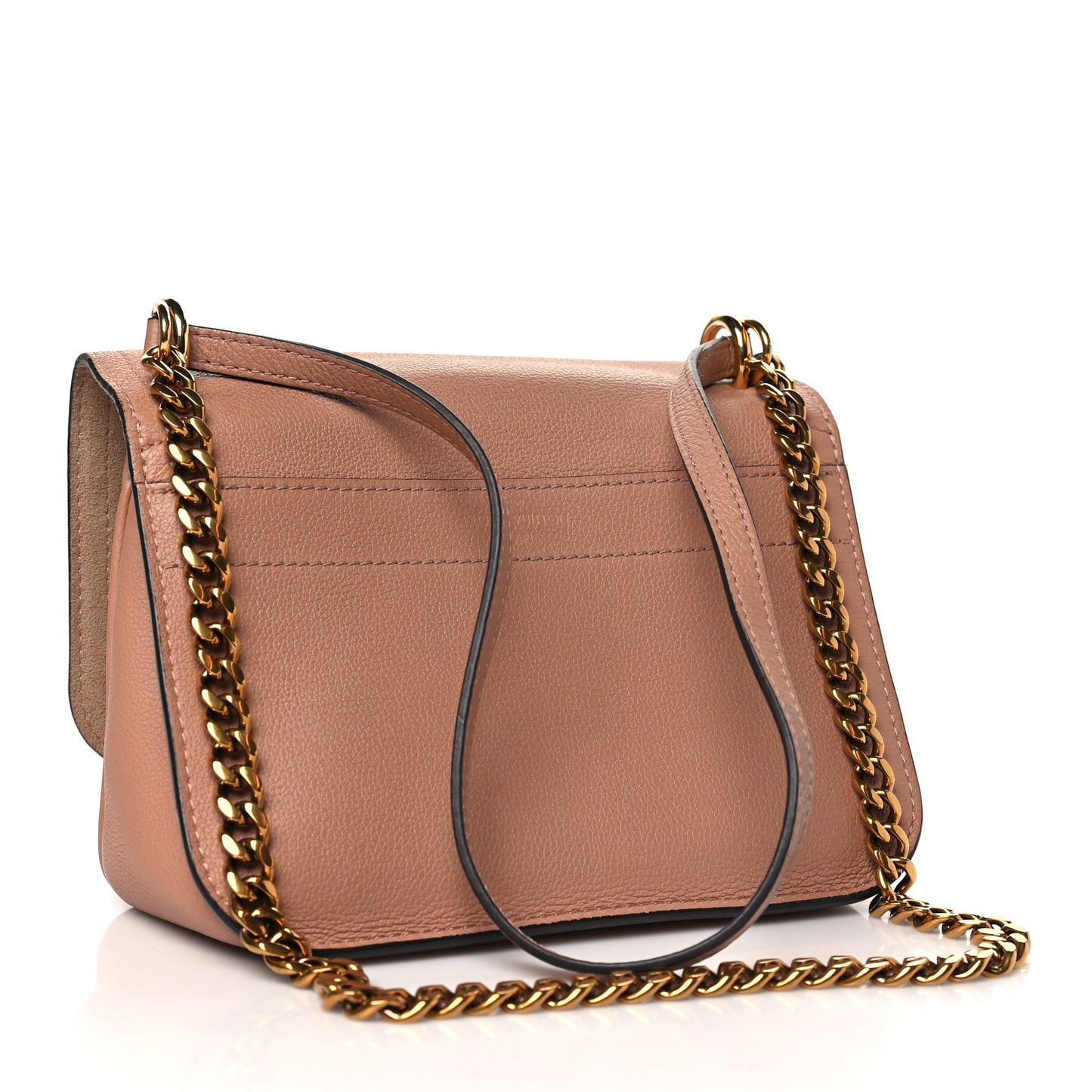 Grained Calfskin Lockme Chain Bag PM Rose Silk