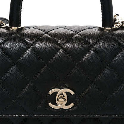 Chanel Caviar Quilted Mini Coco Handle Flap Black 8 of 11