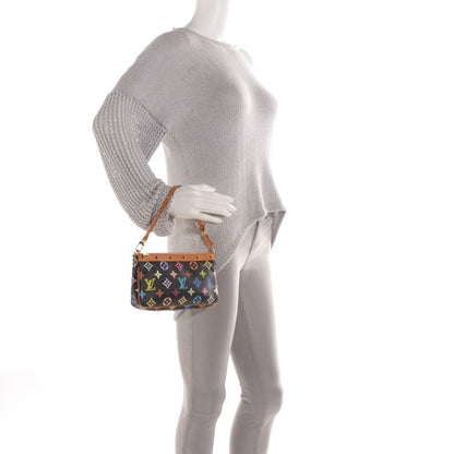 Louis Vuitton Monogram Multicolor Pochette Accessories Black 2 of 7
