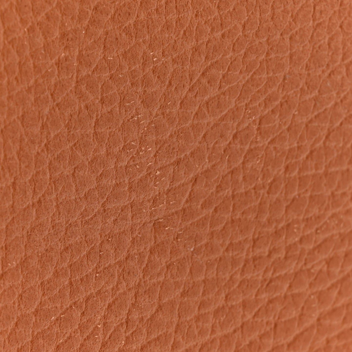 Grained Calfskin Continental Zip Wallet Tan