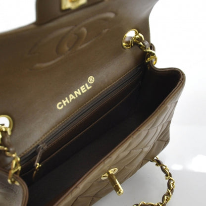 Chanel Lambskin Quilted Mini Flap Brown 7 of 10