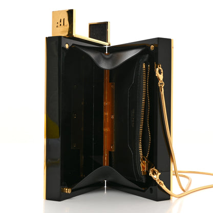 Tom Ford TOM FORD Plexiglass Lipstick Minaudiere Clutch Black Gold 5 of 6