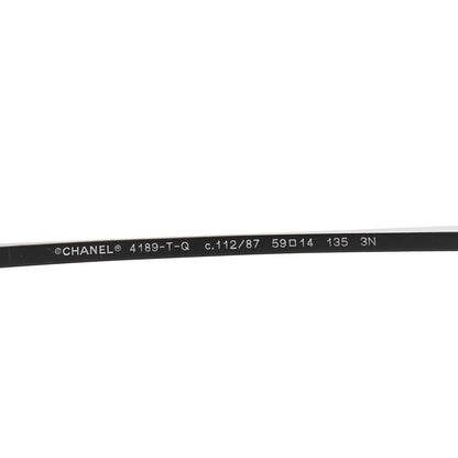 Chanel Aviator CC Sunglasses 4189-T-Q Black 6 of 7