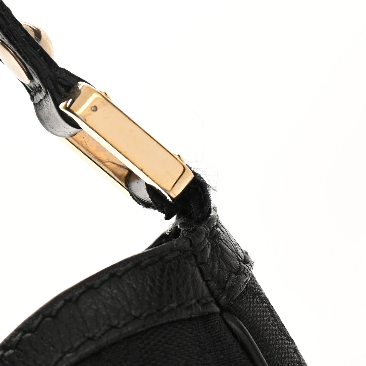 Monogram Large New Ladies Web Hobo Black