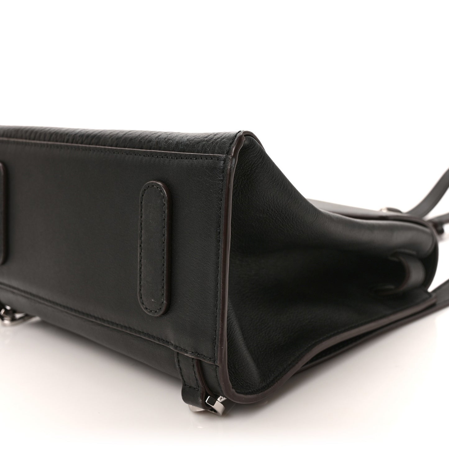 Calfskin Ottoman Essential Visetos Small Backpack Black