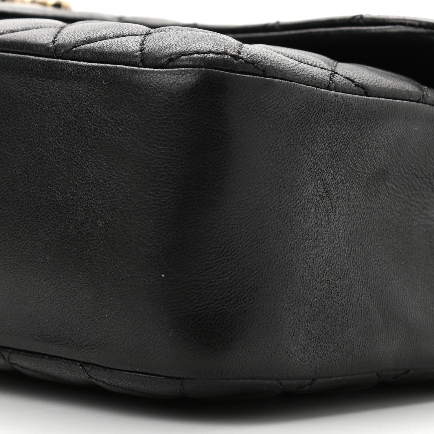 Chanel Lambskin Quilted Medium Westminster Pearl Flap Black 9 of 10