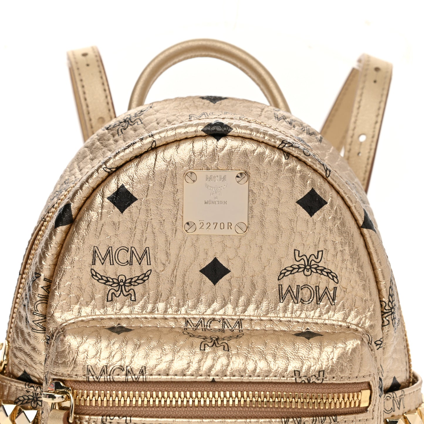 Visetos Side Stud X-Mini Stark Backpack Berlin Gold