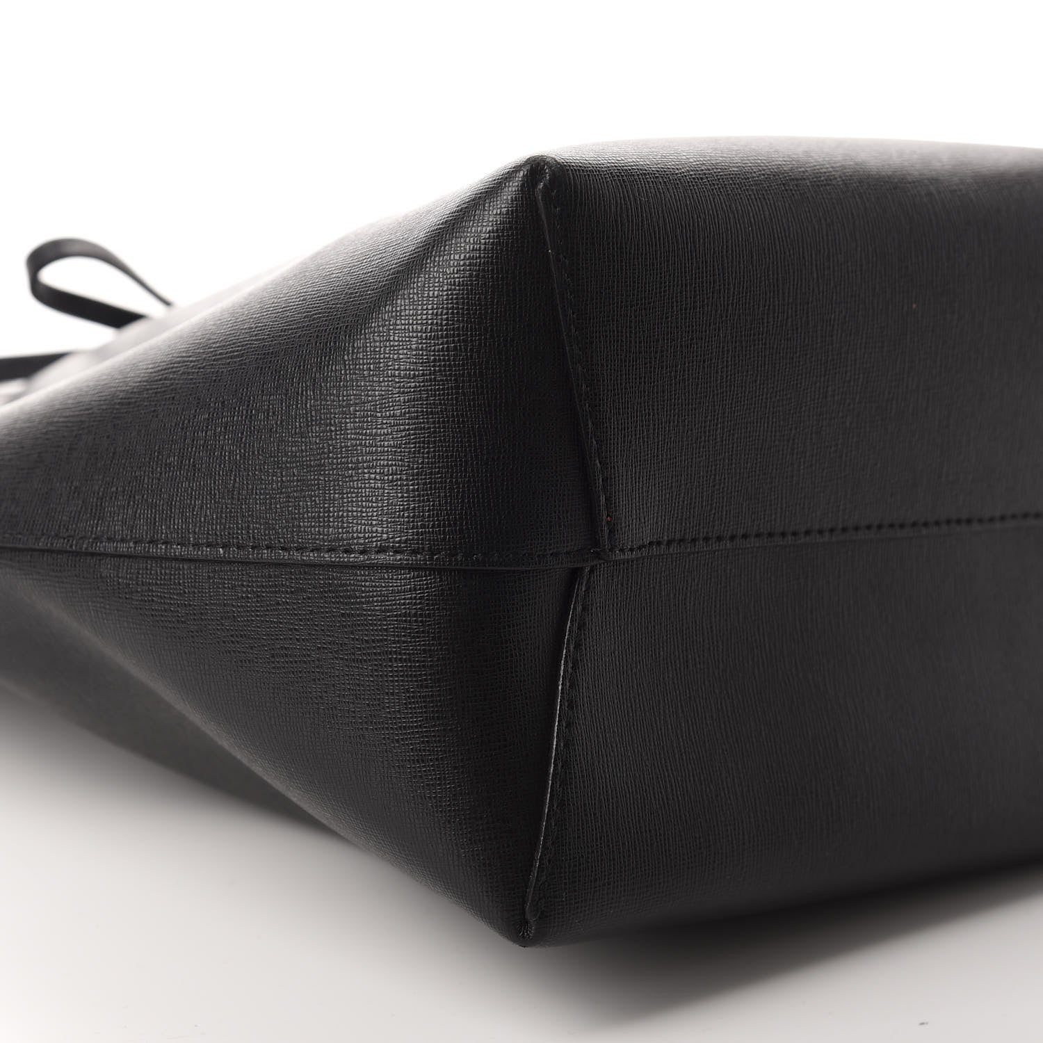 Mansur Gavriel Saffiano Bucket Bag Black Flamma 7 of 11