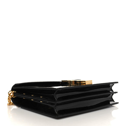 Saint Laurent Patent Monogram Cassandra Clasp Bag Black 3 of 5