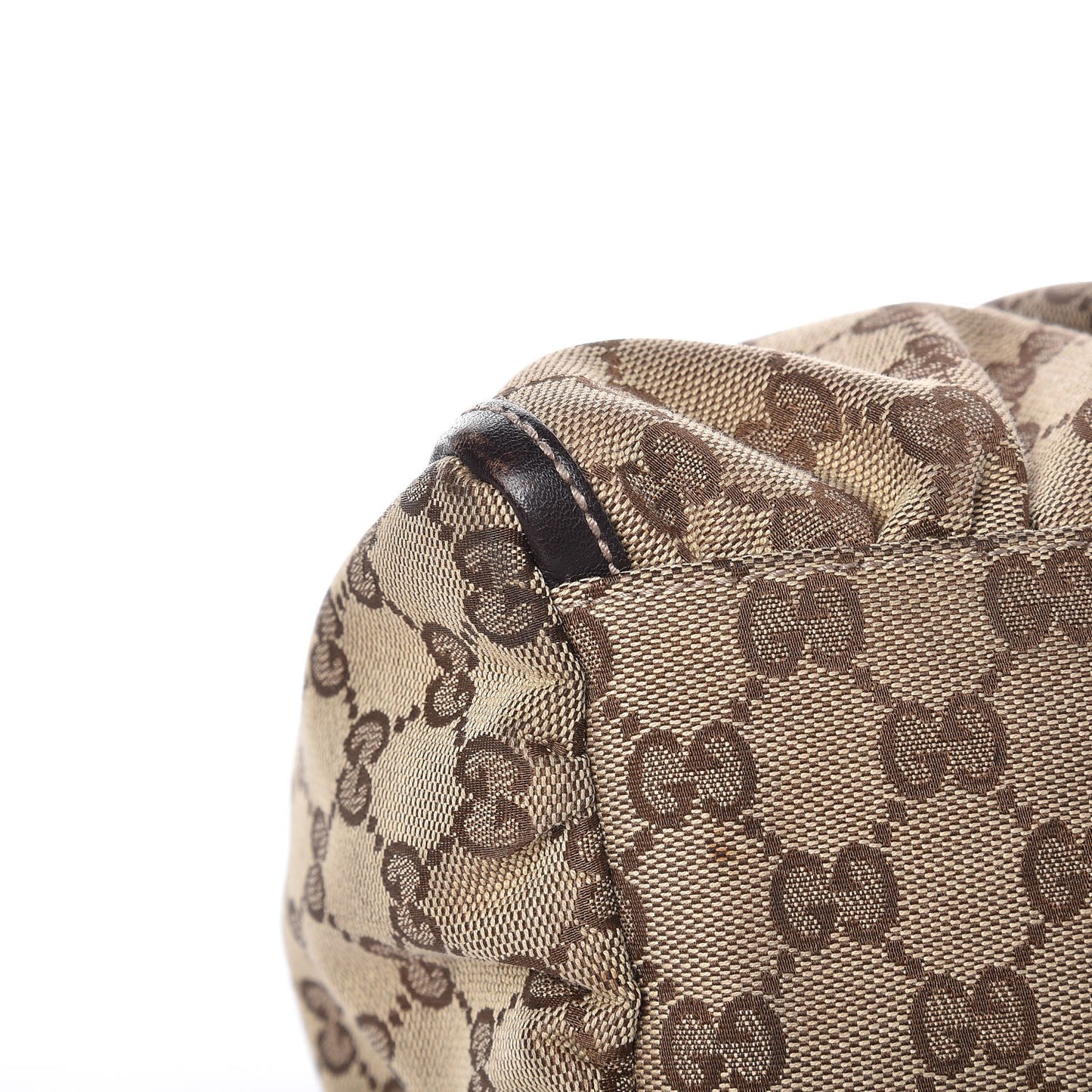 Monogram Medium D Gold Hobo Dark Brown