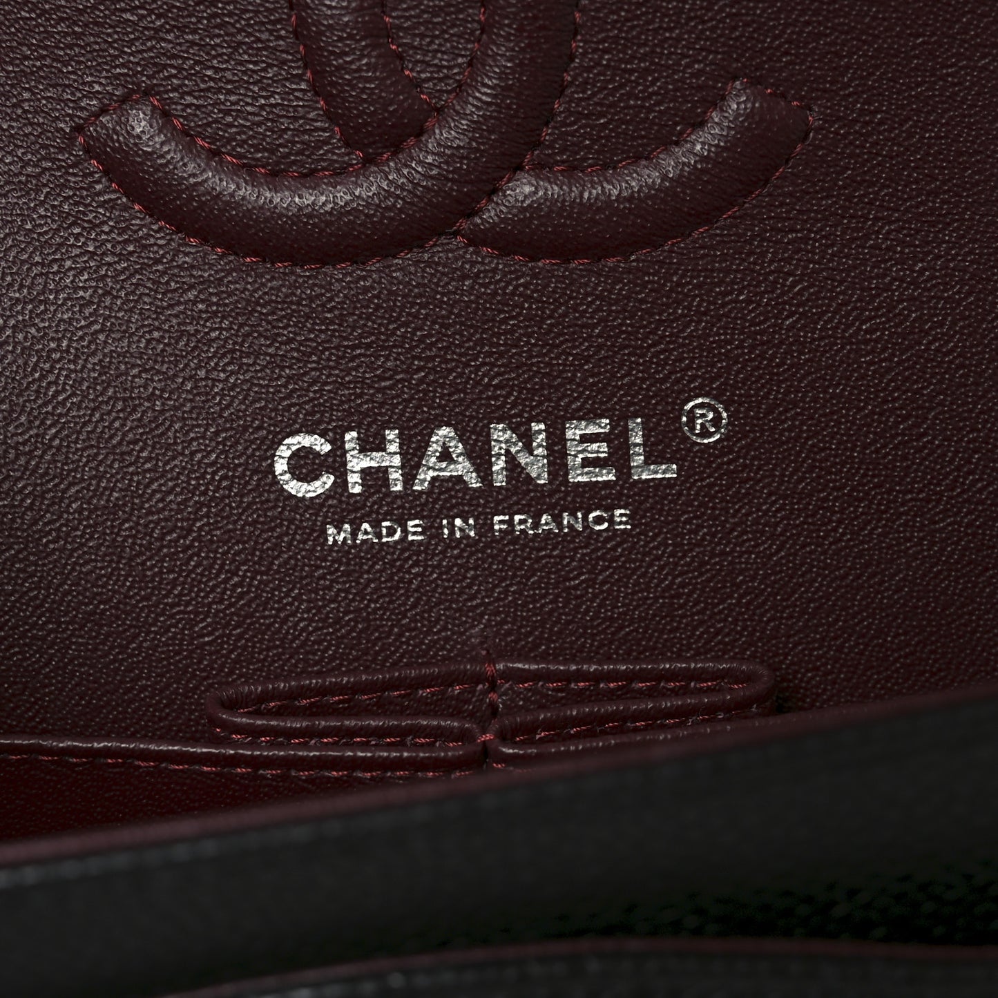 Caviar Quilted Small Double Flap Black