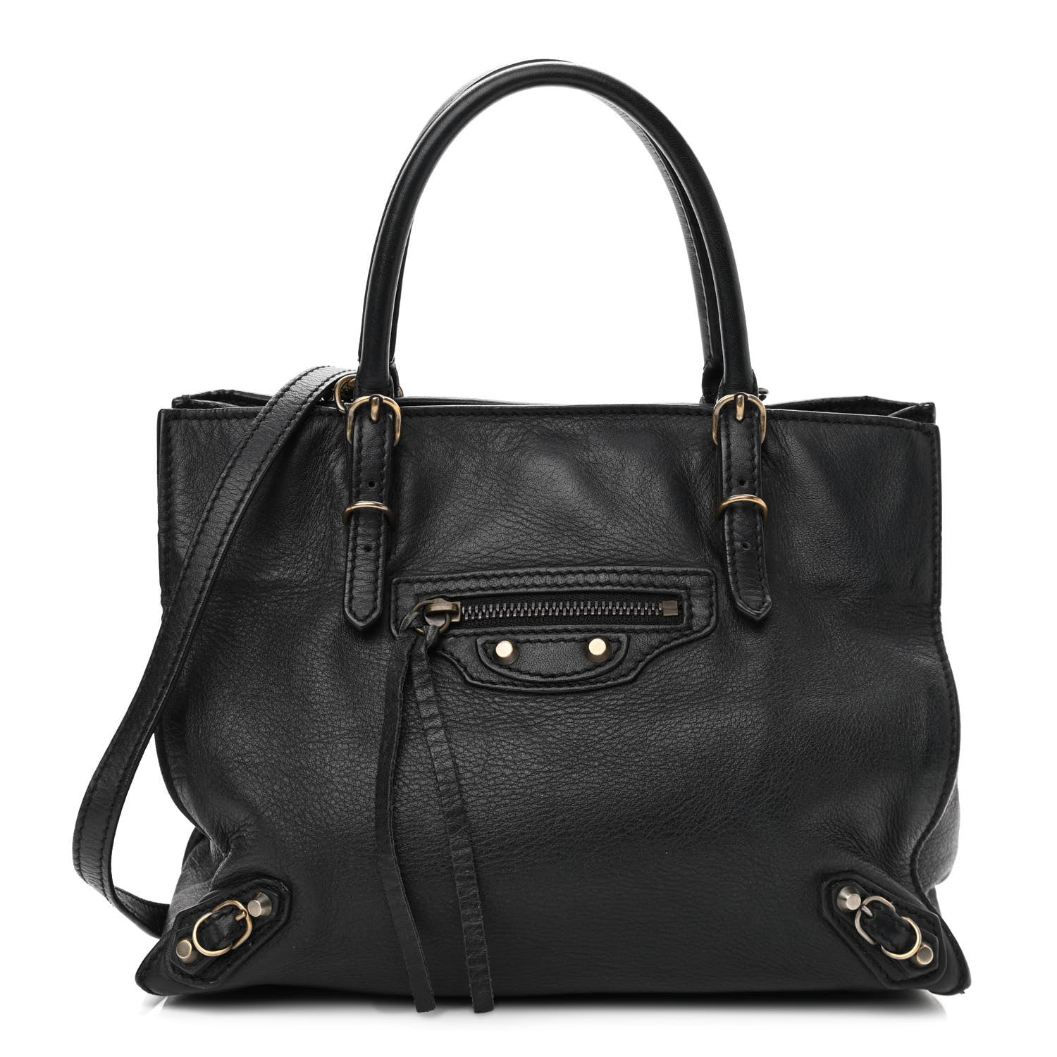 Balenciaga Calfskin Papier Mini A4 Tote Black 1 of 11