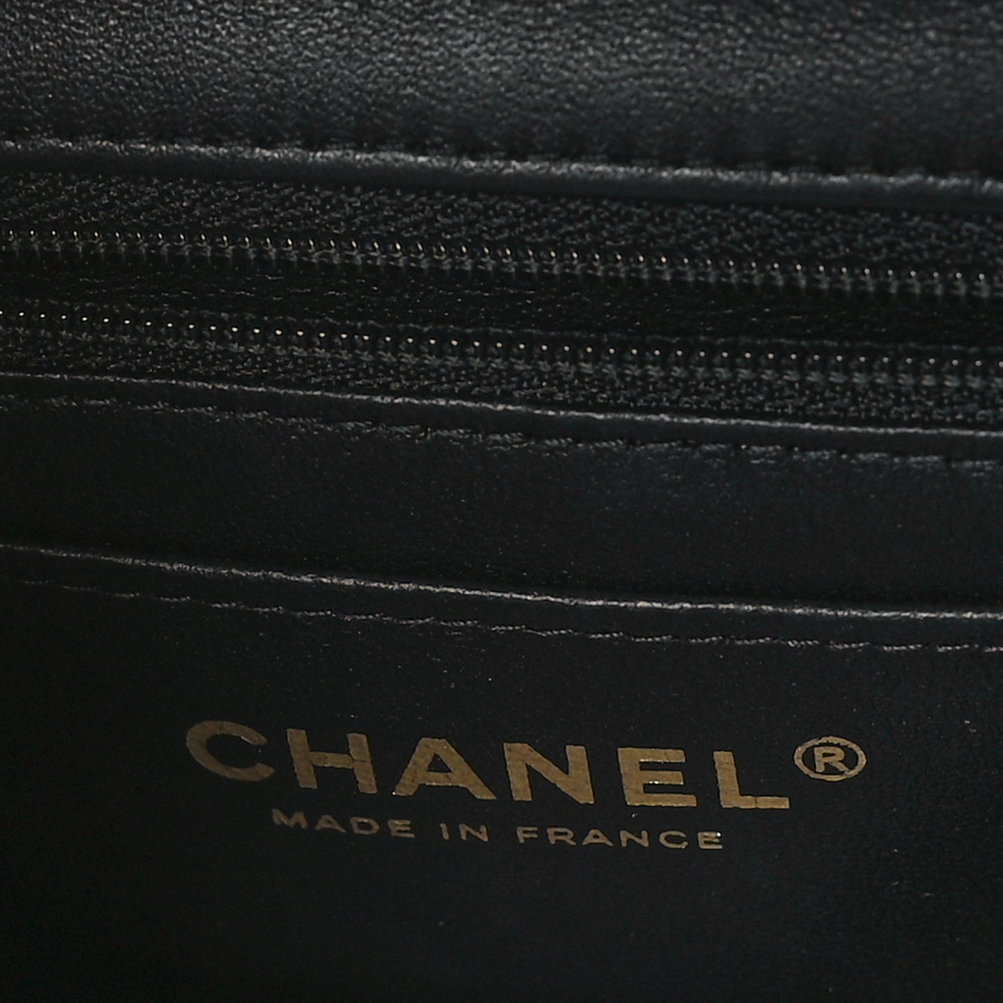 Lambskin Quilted Mini Top Handle Rectangular Flap Black