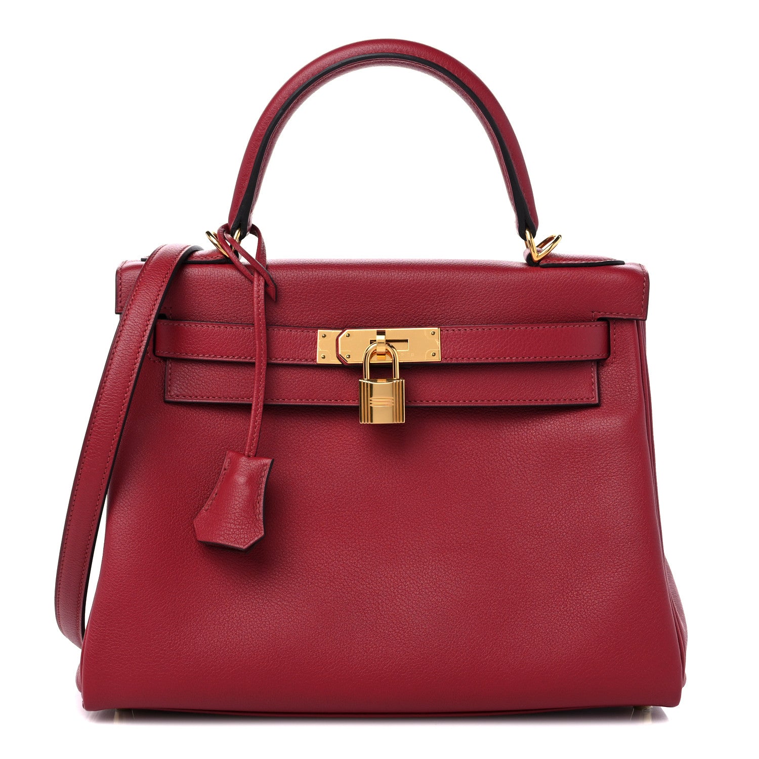 Hermes Evercolor Kelly Retourne 28 Rouge Grenat 1 of 9