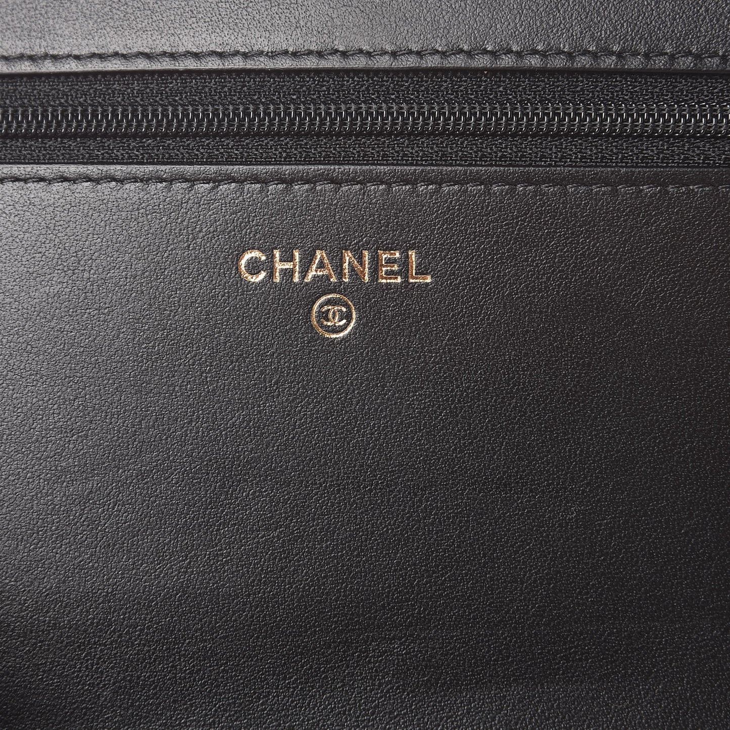 Caviar Quilted Boy Wallet On Chain WOC Black